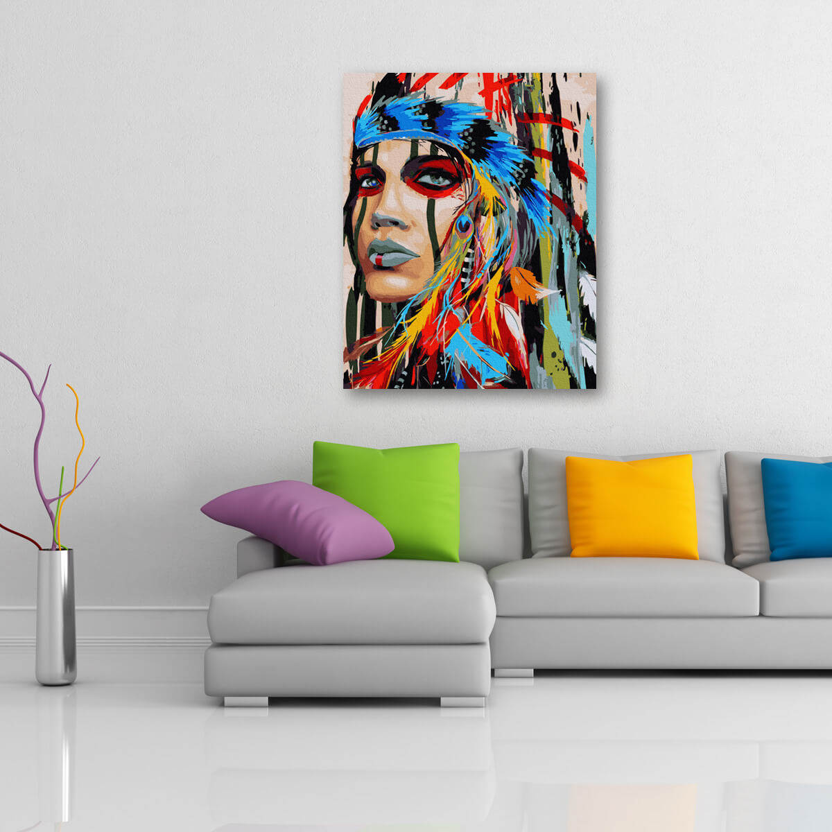 Schilderen-op-nummer-volwassenen-painting-by-number-native-american-woman-indiaan