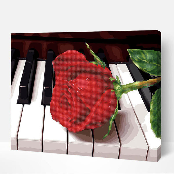 Piano Rose - Diamond Painting & Schilderen Op Nummer | Arty Bee