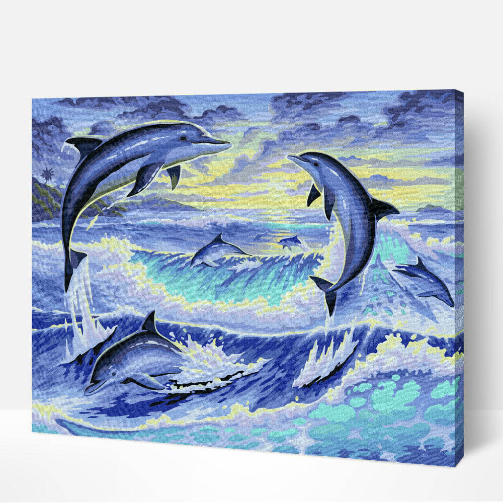 Schilderen-op-nummer-volwassenen-painting-by-number-dolfijnen